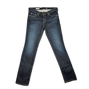 AG Adriano Goldschmied The Stilt Jeans Size 30R Blue Slim Straight